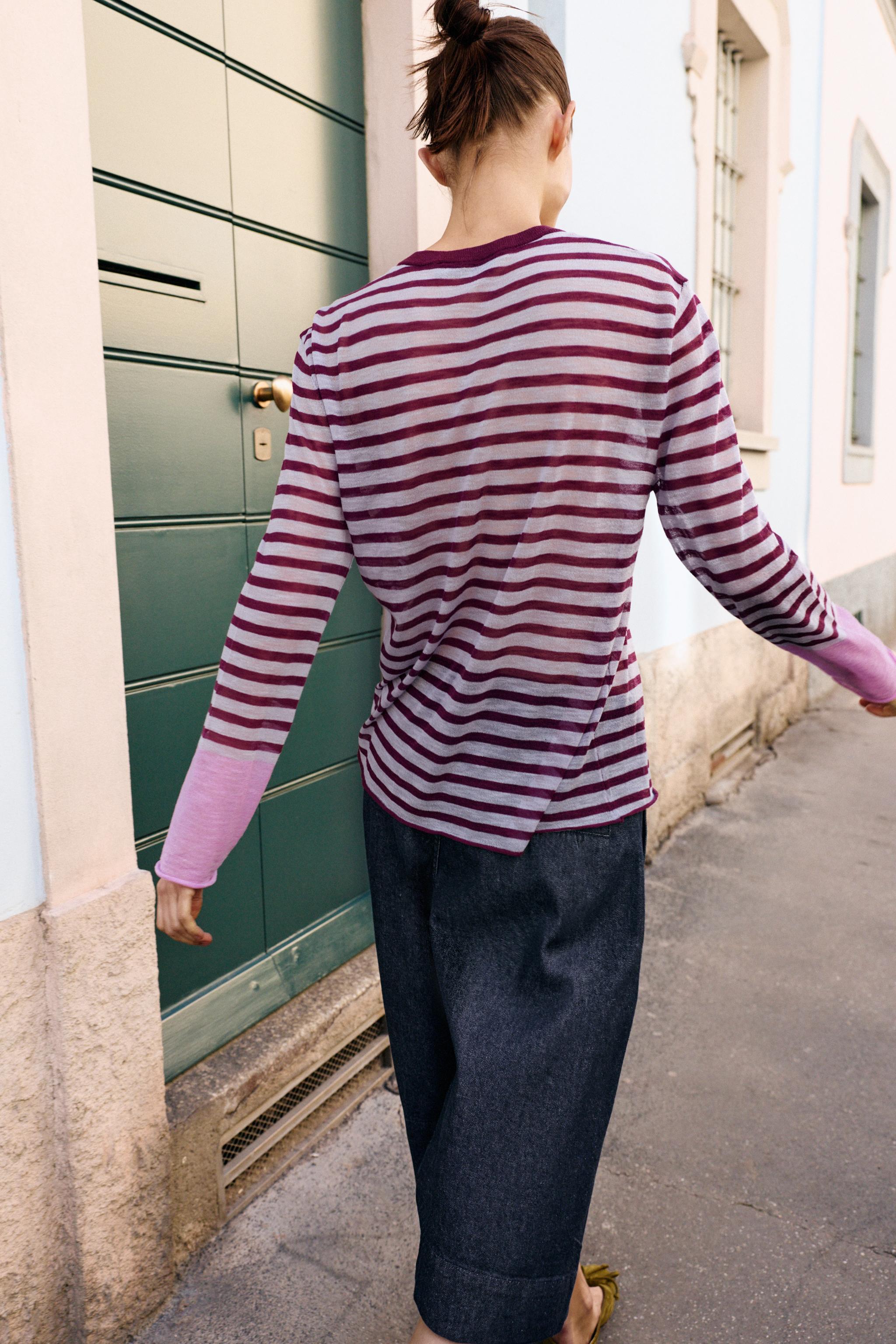 STRIPED KNIT JUMPER